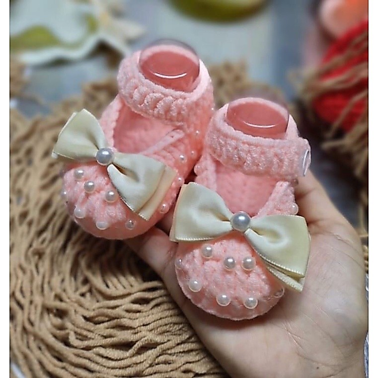 giày nơ ngọc cho bé gái