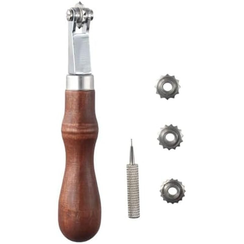 Diyhub Leathercraft Spacer Set Stitch Spacer Stitch Stitch Stitch Wheel Marker Tool DIY Spacer Hệ th
