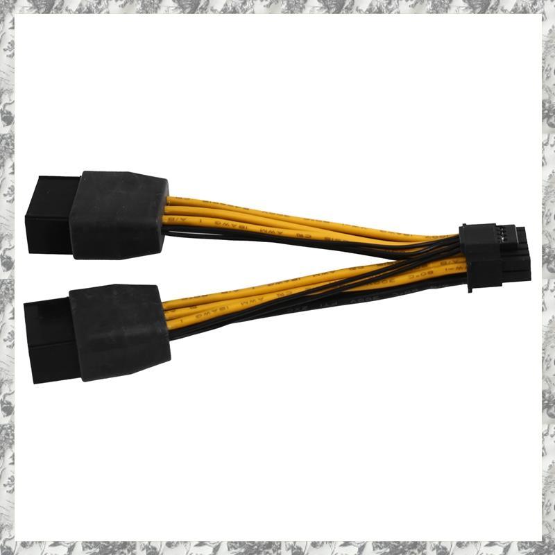 [D E O K] Cáp chuyển đổi card đồ họa 2x8 PIN Nữ sang 16 PIN (12 + 4 PIN) 8 PIN sang 16 PIN Cáp chuyể