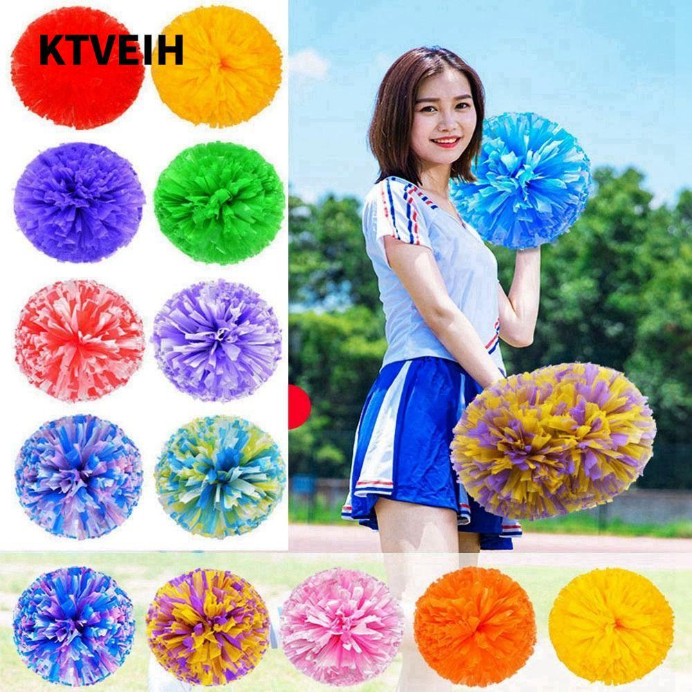 KTVEIH Cổ Vũ Cổ Vũ Bóng Đầm Trang Phục Cuộc Thi Hoa Tay Cầm Đôi Lỗ Khiêu Vũ Trang Trí Tiệc