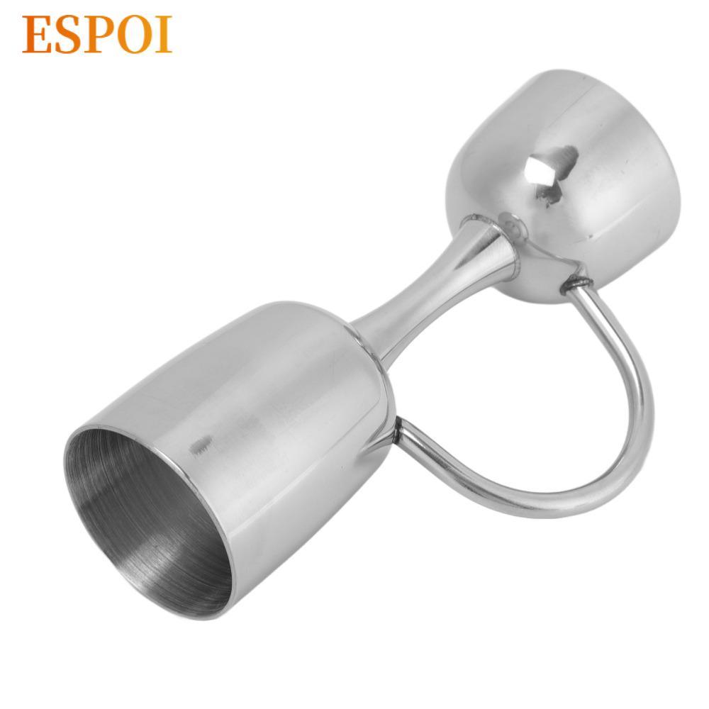 Cốc đo thanh ESPOI, Jigger hai đầu bằng thép không gỉ 304, Jigger pha chế chính xác để pha chế