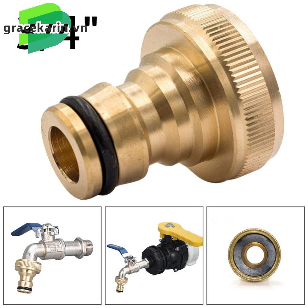 Tough Brass Water Hose Connection Adaptor with Fast Disconnect Feature