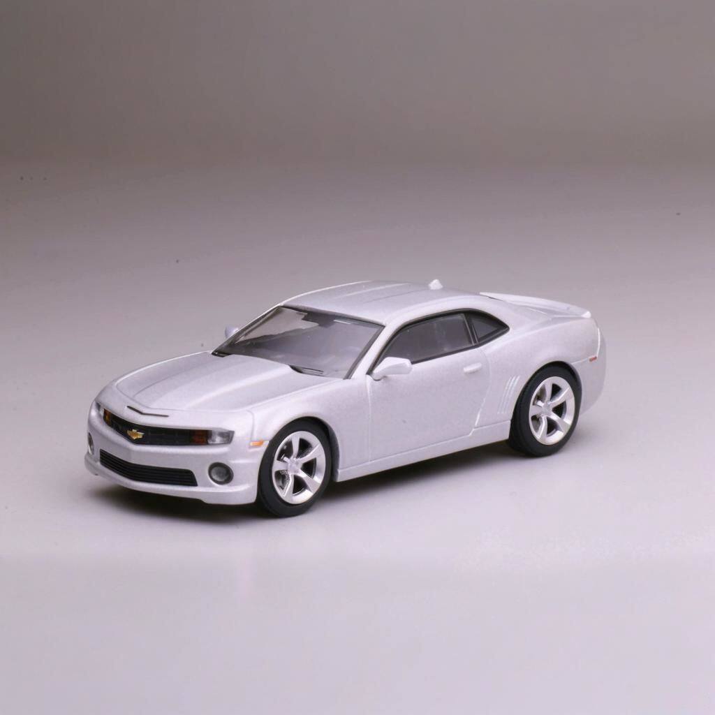 596 1: 64 Chevrolet Camaro Camaro Bạc Hợp Kim Xe Mô Hình Quà Tặng