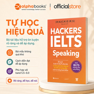 Sách - HACKERS IELTS: Speaking (Kèm file nghe, giải thích đáp án chi tiết) (Gamma Books)