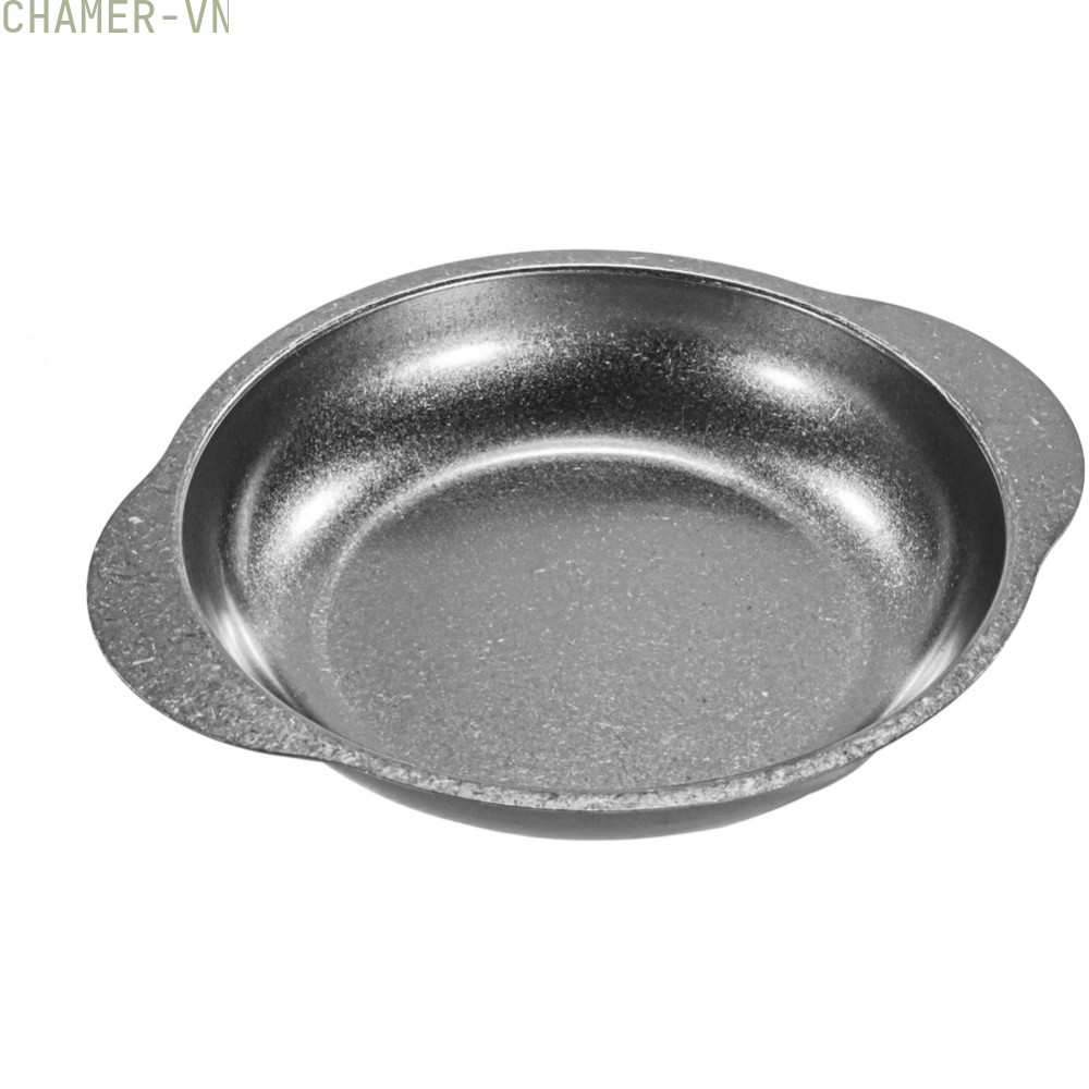 【CHAMER】Stainless Steel Pan High-quality Stainless Steel Retro-inspired Finish【HomeLiving】