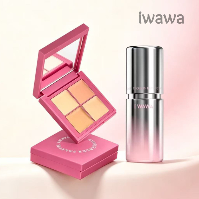 Iwawa Liquid Blush Concealer Watery Mois Họa tiết Chống mồ hôi Hấp thụ nhanh Màu hồng mềm mại Cheek 