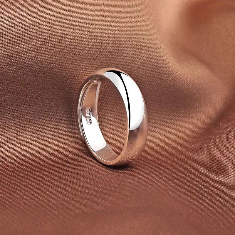 10tt Adjustable plain simple rings for men and women, plain silver rings in stock tb The collar is a
