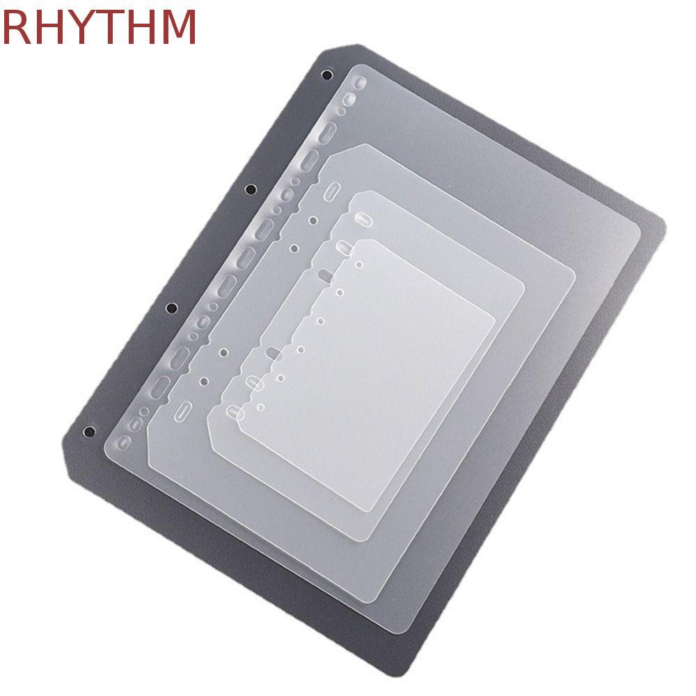 RHYTHM Notebook Chia Học Sinh Notebook Phụ Kiện Board Page A5 A6 A7 B5 A4 Trong Suốt Bên Trong Giấy 