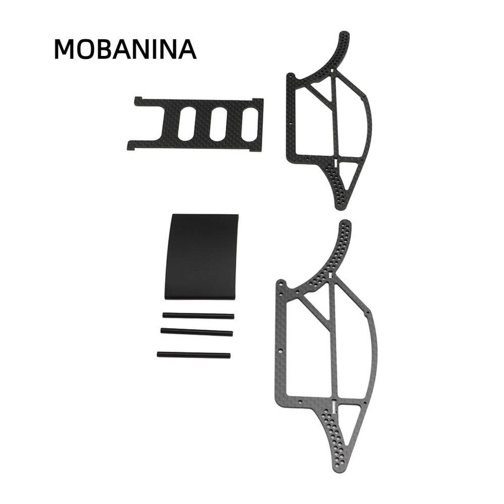 Khung gầm bằng sợi Carbon MOBANINA, Bộ khung gầm RC nhẹ tỷ lệ 1 / 18, Phụ kiện RC Khung xe leo núi R