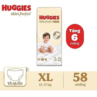 Tã quần huggies M76/L68/XL60+8 mẫu mới