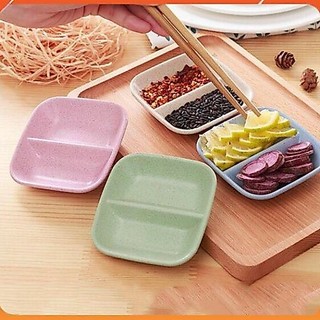chén bát chấm gia vị 2 ngăn