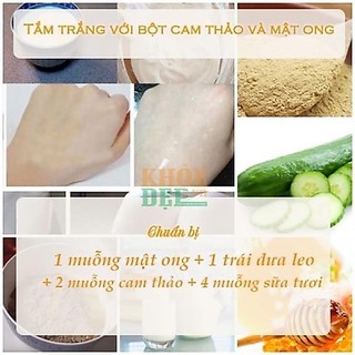 Bột cam thảo sáng mịn da
