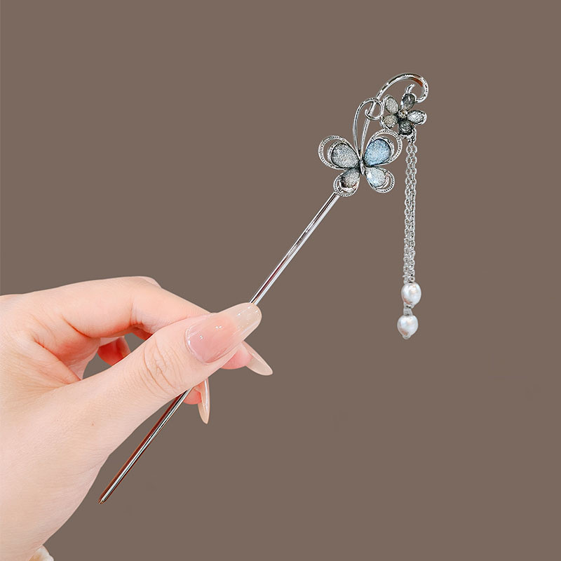 Preferred#ins New Chinese-style hairpin, cool and elegant Hanfu accessory, high-end updo hairpin, ho