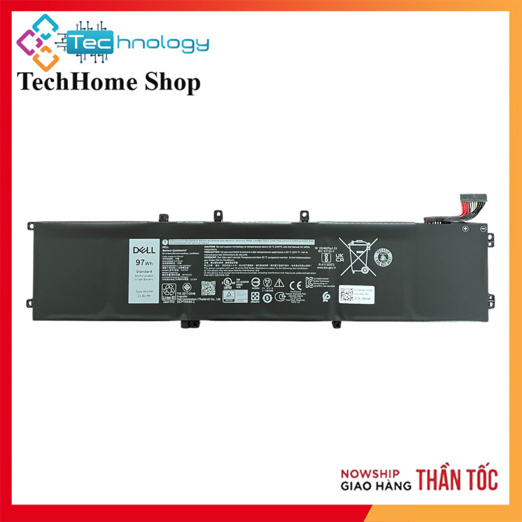 Pin Dell G7 17 7700 4K1VM NYD3W NCC3D V0GMT 97Wh