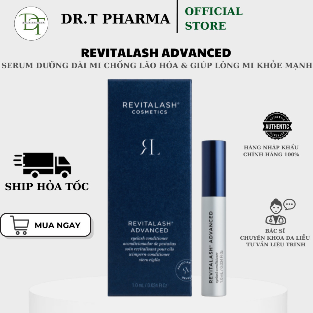 [HSD 31.01.2027] [3.5ml] Serum hỗ trợ nuôi dưỡng mi, cho lông mi yếu, thưa, mỏng RevitaLash Advanced