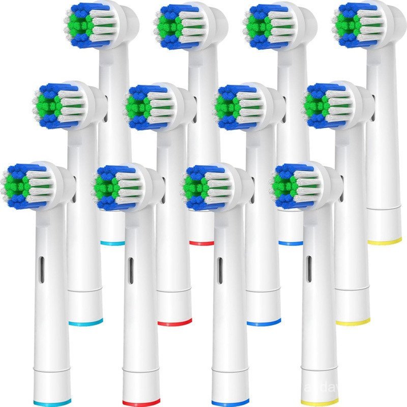 Đầu bàn chải đánh răng thay thế Tương thích với Oral B Braun, 12 chiếc Đầu bàn chải đánh răng điện c
