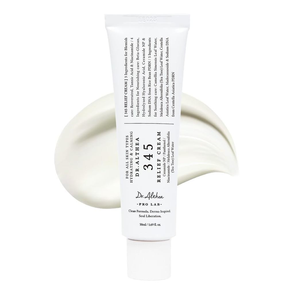 Dr.Althea 345 Relief Cream | Daily Face Moisturizer for Soothing Recovery and Blemish Care with PDRN