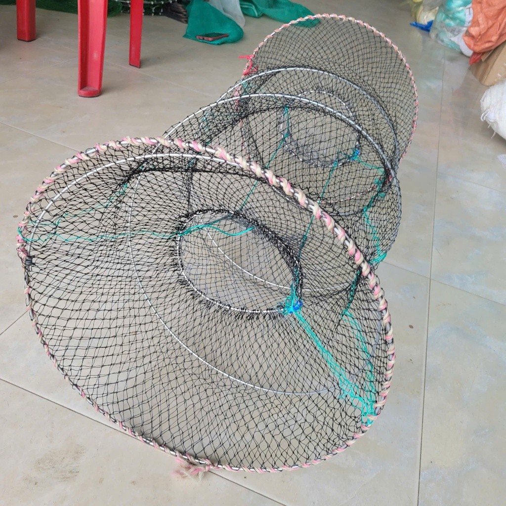 Lồng Bắt Cá Bẫy Cá Lò Xo - Lồng Lờ Cá Lóc Lò Xo - Lồng Bẫy Tôm Cua Cá Lươn Trạch - Khung Thép Lò Xo 