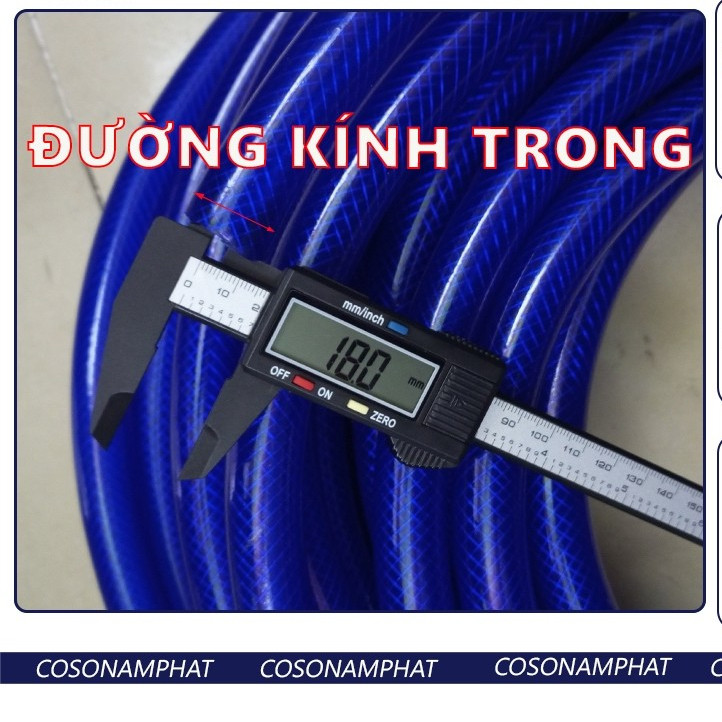 [Giá VAT] Cuộn Dây 18mm Xanh 3 Lớp Nhựa Dẻo PVC Dẫn Nước Sân Vườn Hồ Cá Tưới Cây Rửa Xe Đường Kính T