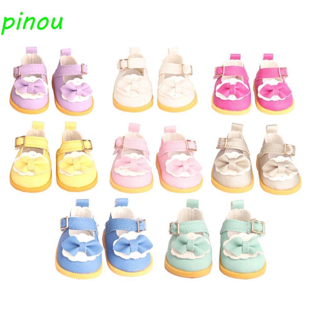 DÀIQIYING Doll Boots DIY Doll 5cm Cotton Doll Da PU Giày Mini Dễ Thương