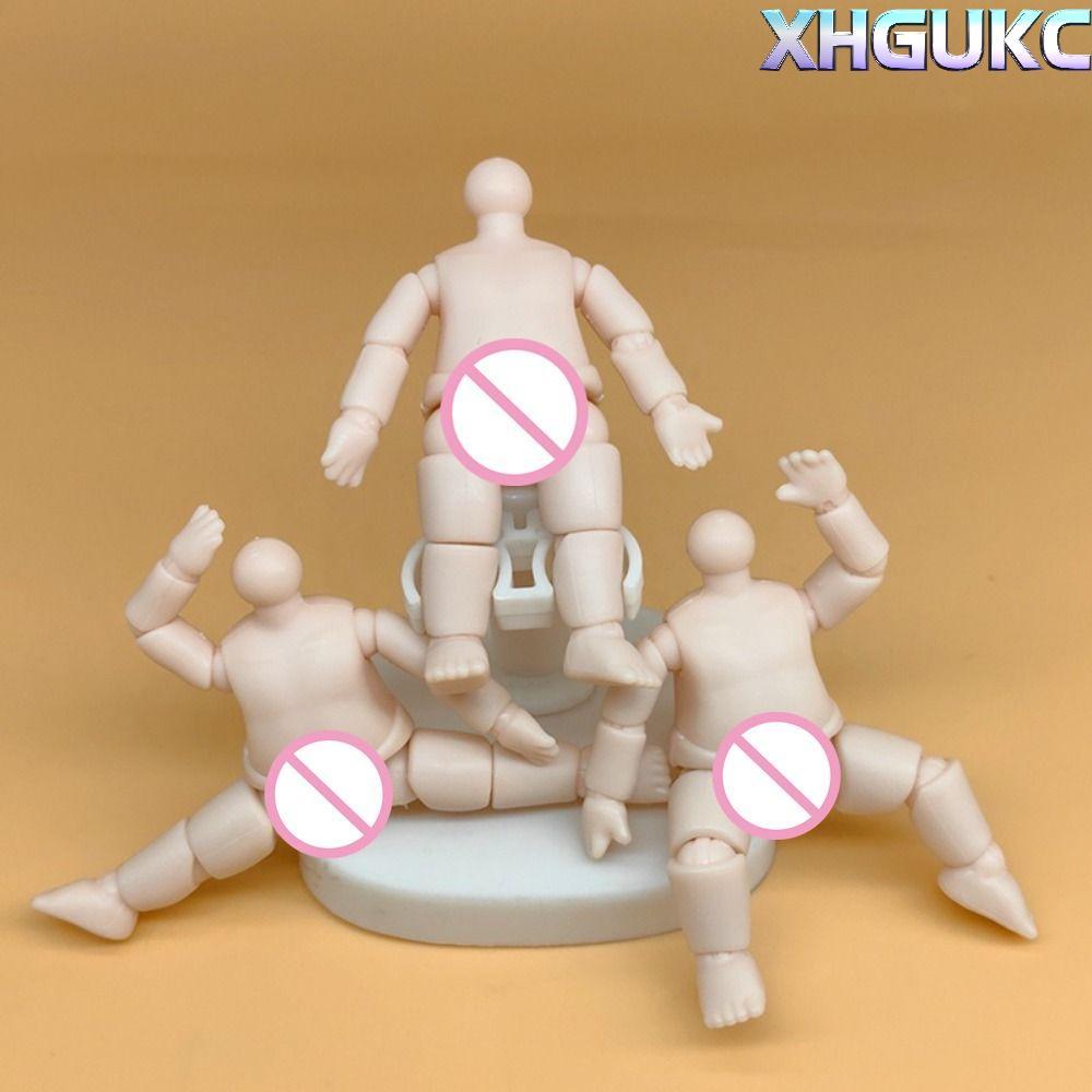 XHGUKC Hình Búp Bê, Nhiều Khớp Nhựa PVC Cơ Thể Búp Bê, Búp Bê Anime Chiều Cao 6,3 cm Thân Búp Bê BJD