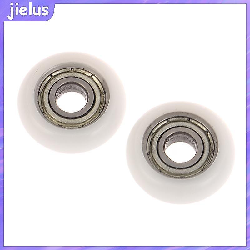 [jielus] 2 Chiếc 695ZZ 5x18x6mm POM Nylon Vòng Loại Bánh Xe Con Lăn POM Bọc 695ZZ Mang Ròng Rọc Bánh