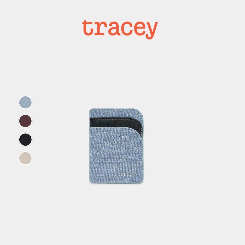 Hộp đựng thẻ cong Ad4 Tracey Denim Dompet Kad Wanita