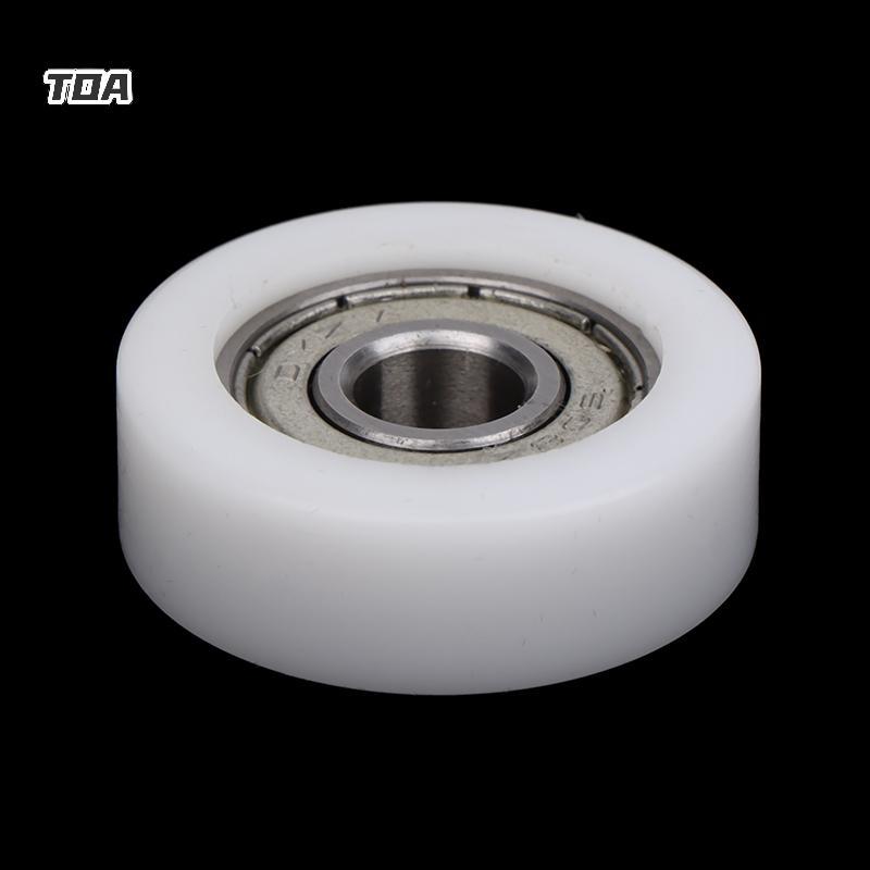 TOA 1PC 8 * 30 * 10mm Tiêm Đúc Nylon Vòng Bi Bánh Xe Vòng Bi 608 Con Lăn Bánh Xe Tra Đường Sắt Ròng 