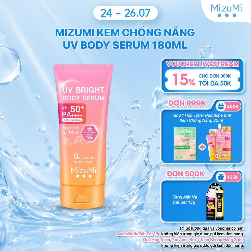 MizuMi Kem chống nắng UV Body Serum 180ml