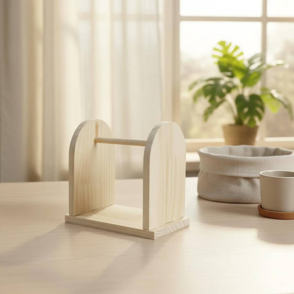 Tangle-Tangle-Less Sợi Cuộn Giá Đánh Bóng Xoay Thủ Công Cung Cấp Thiết Kế Đơn Giản Cho Móc