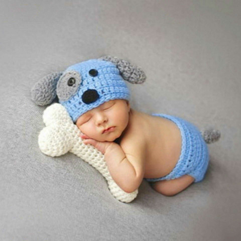 New set of photography outfits for children and infants, baby clothes for 100-day photo shoots, pupp