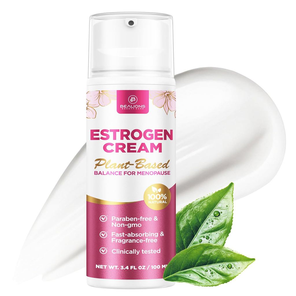 Kem Bealions Estrogen dành cho nữ Giảm mãn kinh: Kem Phyto-Estrogen tự nhiên cho da trưởng thành - C