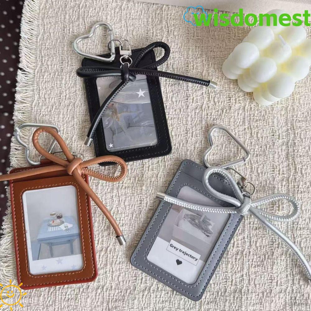 Hộp đựng thẻ WISDOMEST, Bao da PU Y2k Kpop Idol Photocard, Túi đựng thẻ ảnh INS Idol