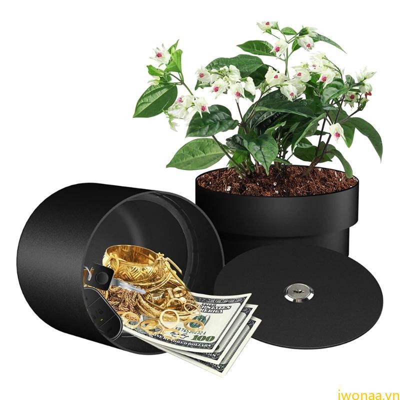 IWO Flower Hideaway Secret Safe Hidden Plant Pots Stash Box Jewlery Security