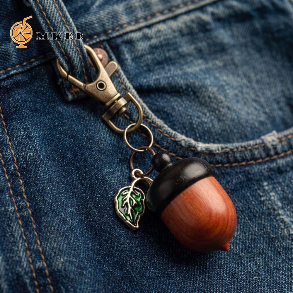 MKEB Acorn Móc Khóa, Xoắn Mở Mô Phỏng Acorn Acorn Twist Mở Móc Khóa, Di Động Nhỏ Lưu Trữ Mặt Hàng Tr