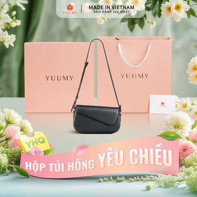 Bộ hộp quà YUUMY (Túi đeo vai nữ YUUMY YN322 + Hộp quà YHQ2 + Túi giấy YTG2 + Túi rút BVR3838 + Thiệp cảm ơn YBT1)