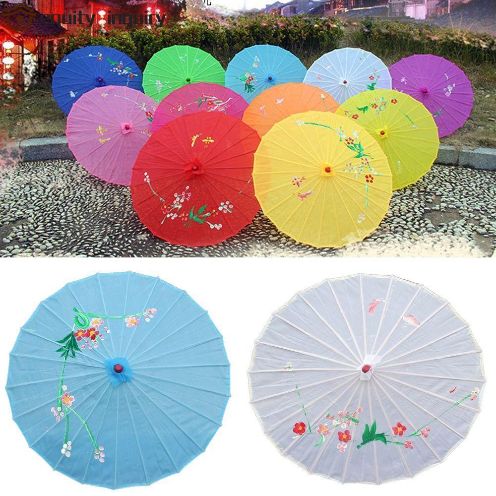 THIẾT BỊ YÊU CẦU Ô Nghệ Thuật Trung Quốc, Ô Giấy Dầu Truyền Thống Vintage Trung Quốc, Khung Tre Nhẹ 