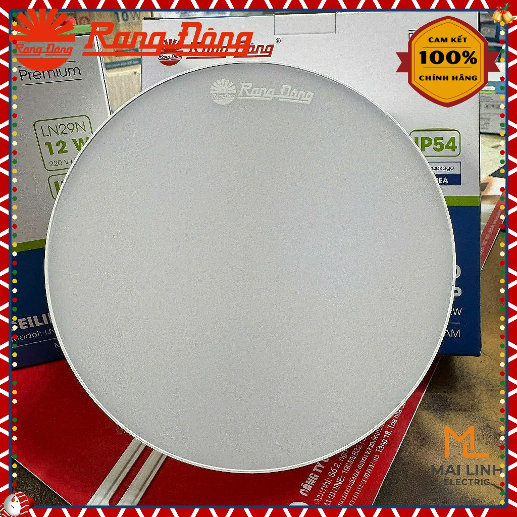 Đèn Led ốp nổi trần 18W (Vuông & Tròn) Rạng Đông - Đổi 3 Màu - Đường kính 220mm - Chip hàn quốc - Mo