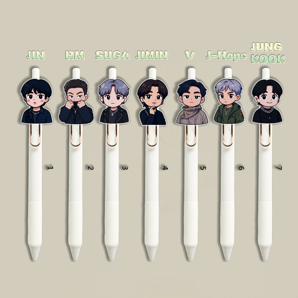BT BT BTS Kim Tae Hyung JUNG KOOK Kim Seok Jin SUGA Press Gel Bút Chữ Ký 305