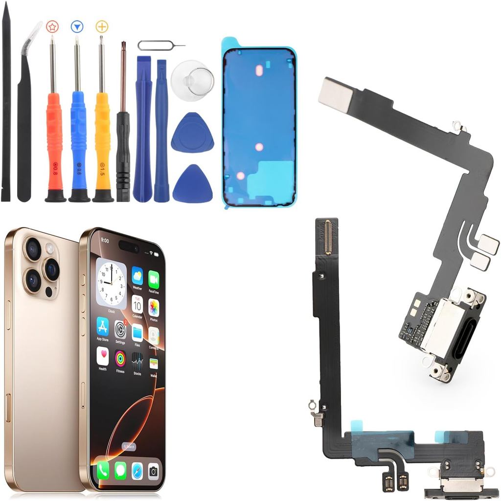 Dock Connector cho iPhone 16 Pro Max Cổng sạc Flex Cable Thay thế cho iPhone 16 Pro Max A3296 A3084 
