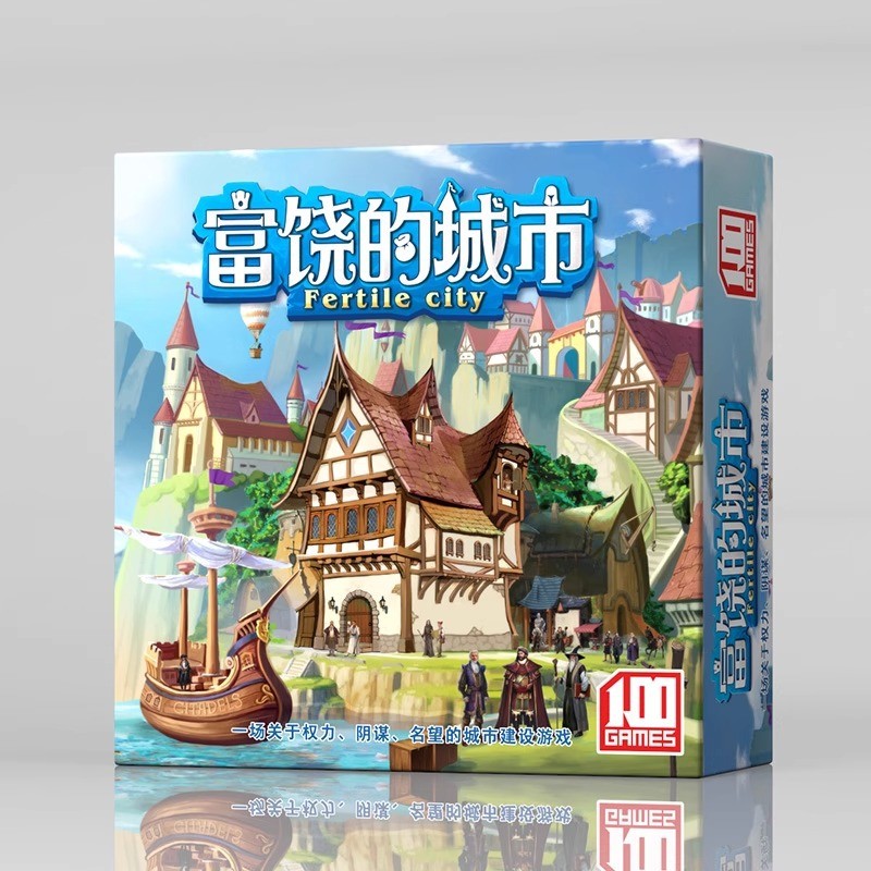 [Trò chơi bảng bán chạy] Board Game City of Plenty Deluxe Full Set Phiên bản Trung Quốc với Dark Cit