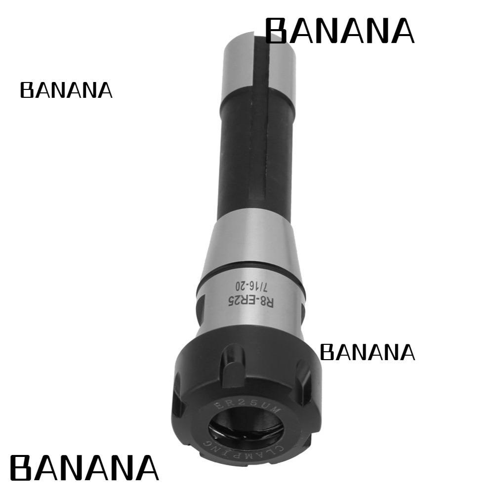 Giá đỡ kẹp lò xo BANANA1, lỗ sâu Collet ER25|R8-ER25 Collet Chuck, Cao Cấp R8 Shank Flat Nut Xoay Lò
