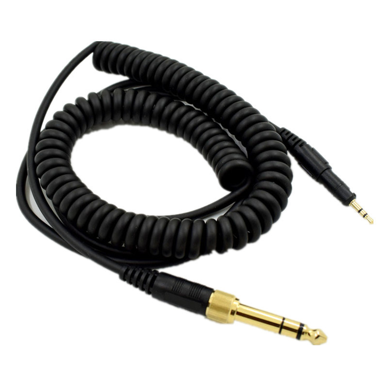 Cáp chuyển đổi âm thanh 6,5mm đến 2,5mm Tai nghe cáp tai nghe lò xo Thích hợp cho cáp thay thế tai n