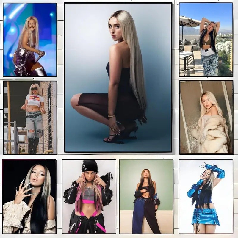 69SW Ca Sĩ L-Lola Indigo Poster Tự Dính Nghệ Thuật Chống Thấm Nước Giấy Dán Nhà Cà Phê Thanh Phòng T