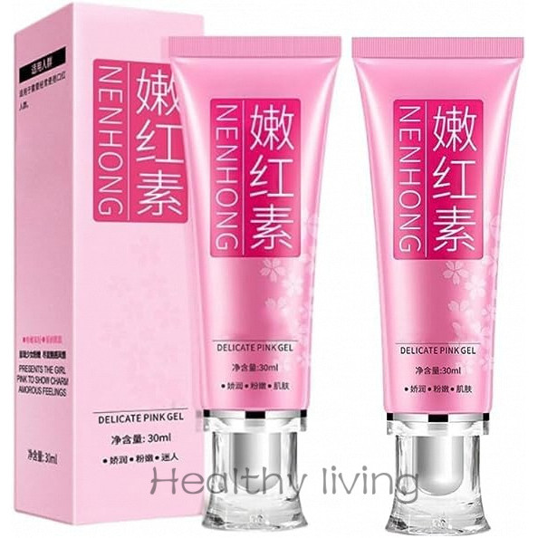 2PC Pink Lips & Núm Vú Cream, Skin Face Body Cream Pink Lips Armpit Private Part Gel Intimate Cream 