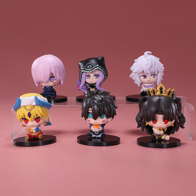 6 Cái / bộ Anime Fate / Grand Order Q Phiên Bản Búp Bê Hình Mash Kyrielight Medusa Merlin Caster Fuj