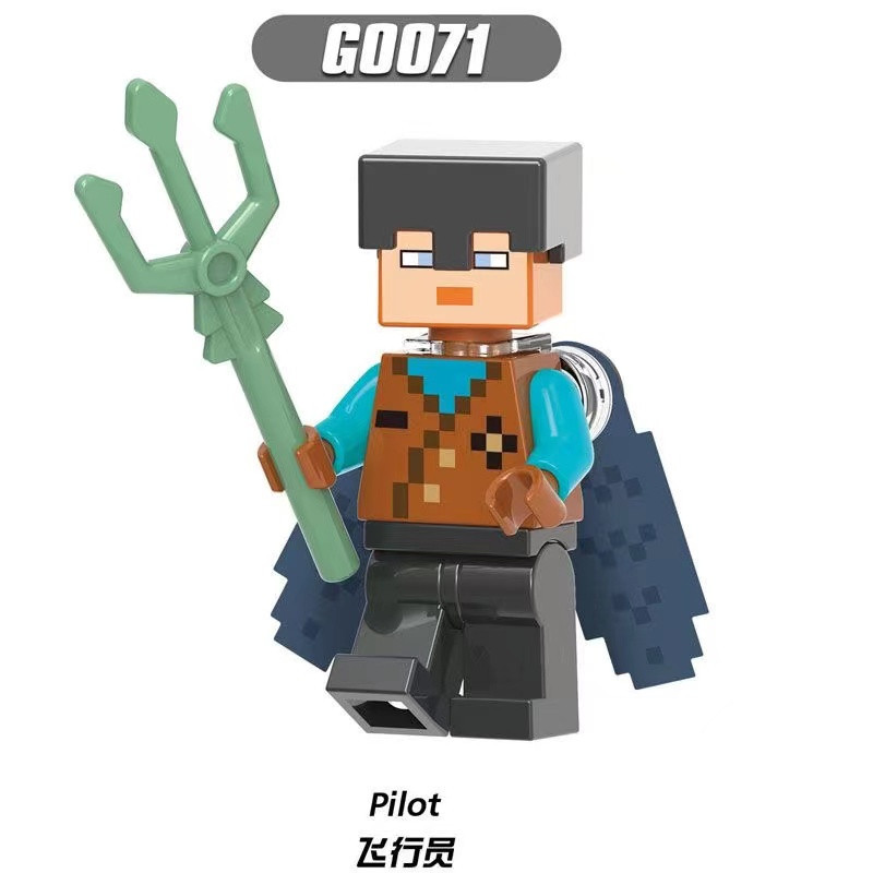 2026 Sản phẩm mới Tương thích Lego Minecraft Series Cave Explorer America Camel Knight Blocks Minifi