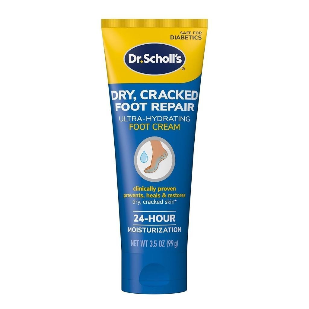 Dr. Scholls Dry Cracked Foot Repair Ultra-Hydrating Foot Cream Dưỡng ẩm, 3,5 oz, Chăm sóc da Foot Lo