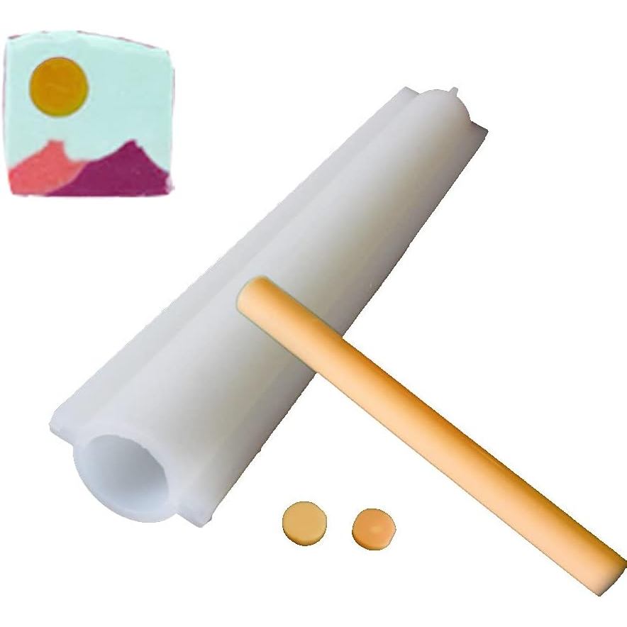 Khuôn Silicon Cột Ống Tròn X-Haibei - Đường Kính 1 Inch Cho Xà Phòng Nhúng, Nến & Nhựa Thủ Công, Có 