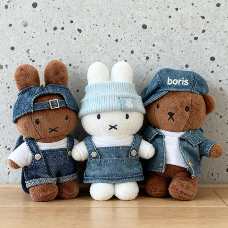 [Hàng có sẵn Sản phẩm mới Hàn Quốc Seoul Limited Denim Style Miffy Rabbit Boris] Quà tặng mặt dây ch